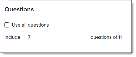 Gap Finder Question Configuration