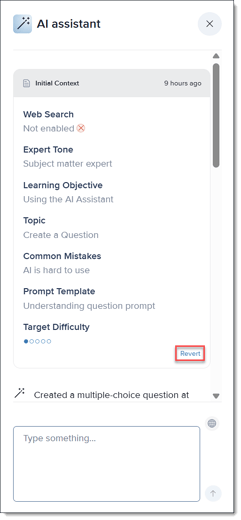 create with ai refine panel revert link_knowledge base_using the ai assistant_2025-august-27_tje